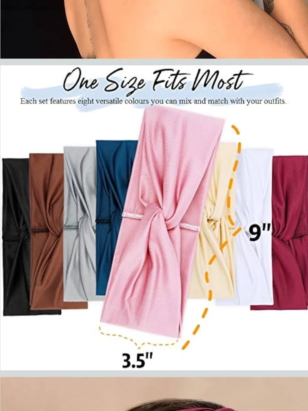 DreShow Twist Knot Wide Headband - 6 pieces #98